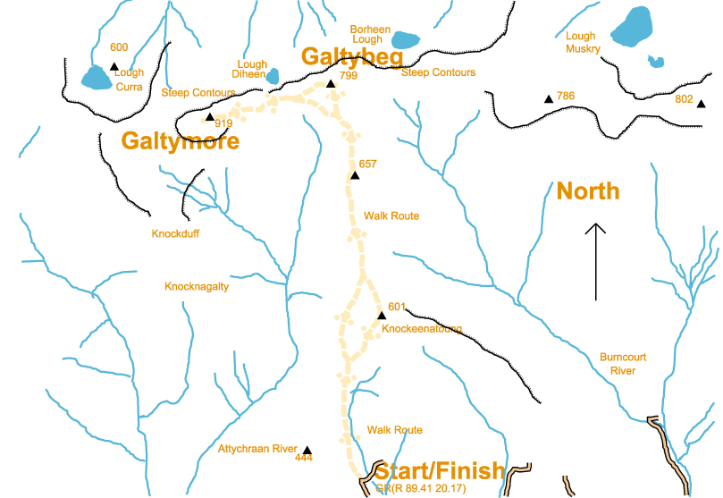 Route of Walk
